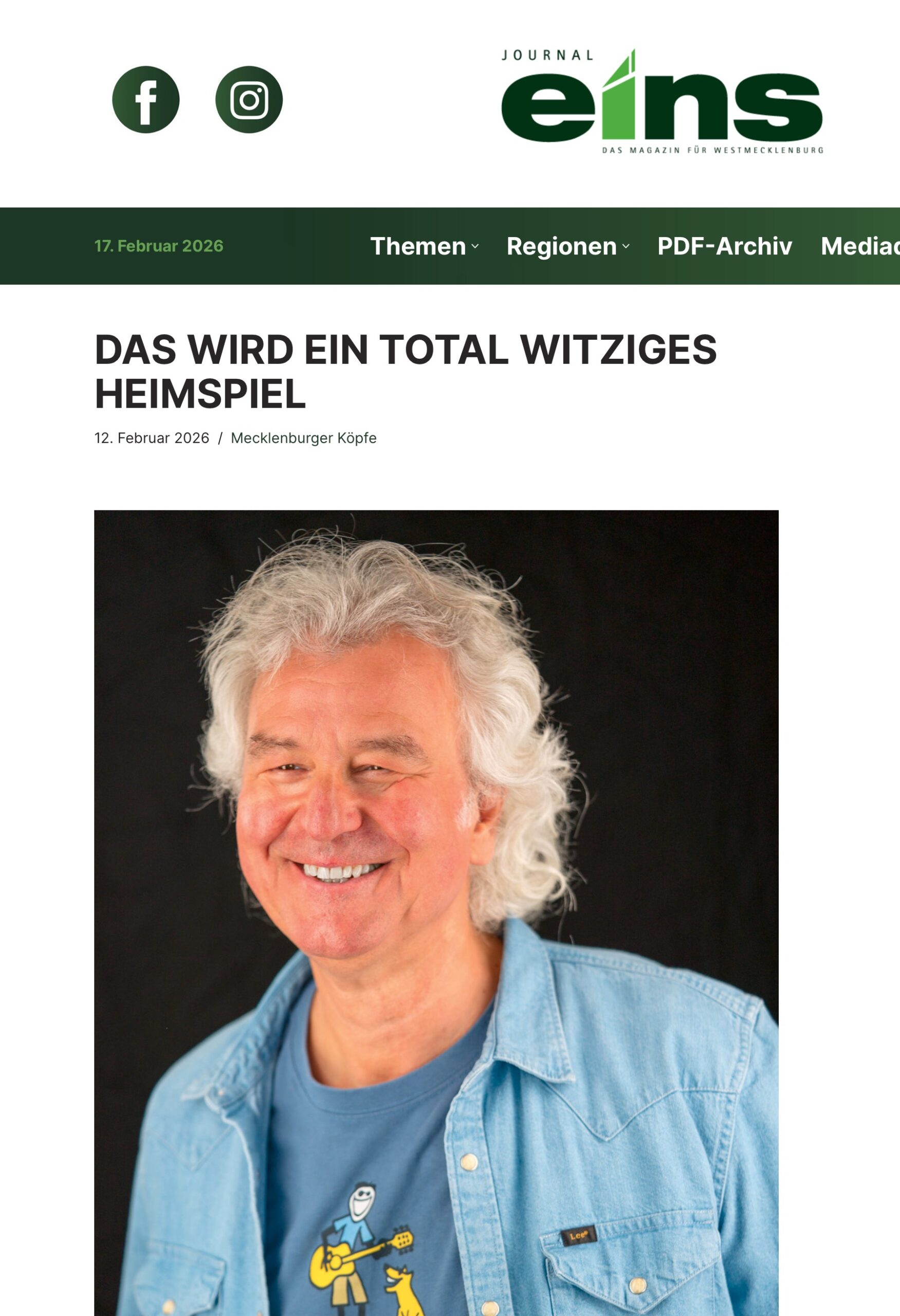 Das wird ein total witziges Heimspiel