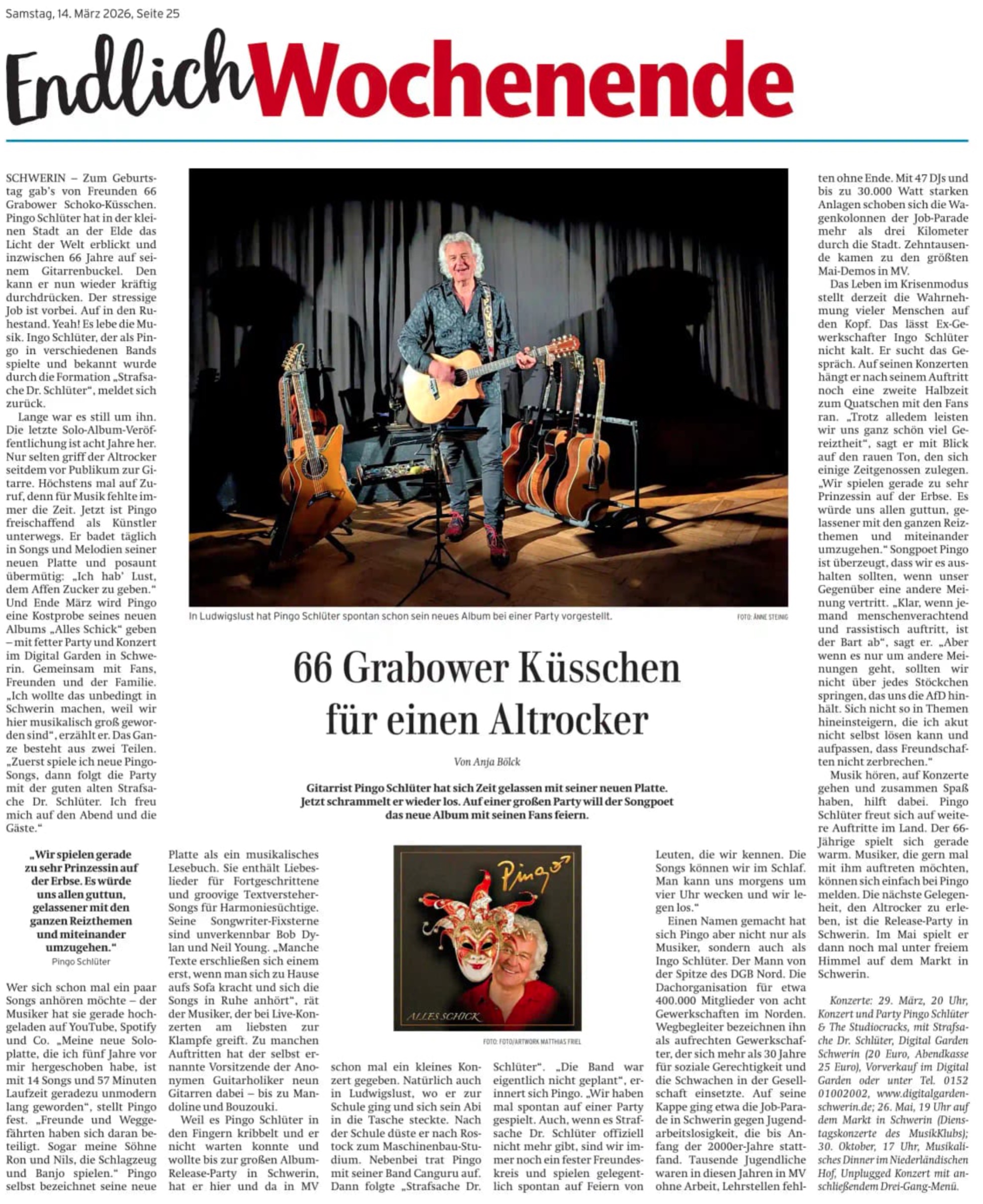 66 Grabower Küsschen für einen Altrocker